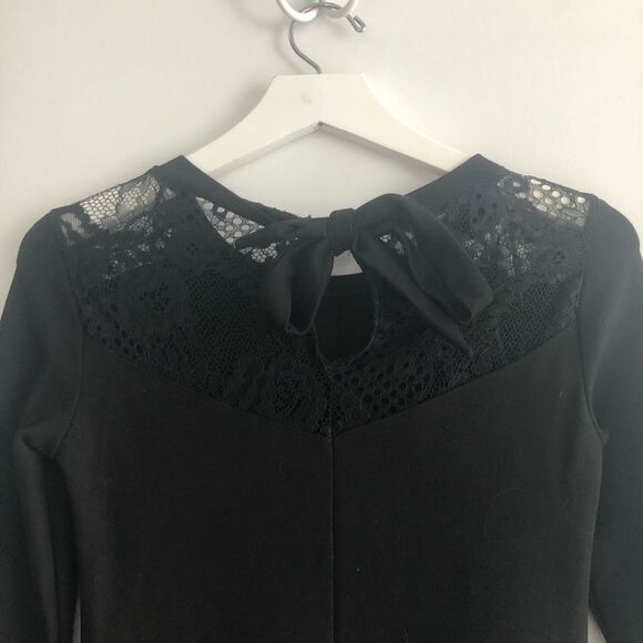 H&M MAMA Black Maternity Bodycon Dress with Tie - Picture 4 of 5